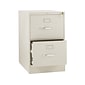 HON 310 Series 2-Drawer Vertical File Cabinet, Legal Size, Lockable, 29"H x 18.25"W x 26.5"D, Putty (HON312CPL)