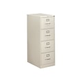 HON 310 Series 4-Drawer Vertical File Cabinet, Legal Size, Lockable, 52H x 18.25W x 26.5D, Light