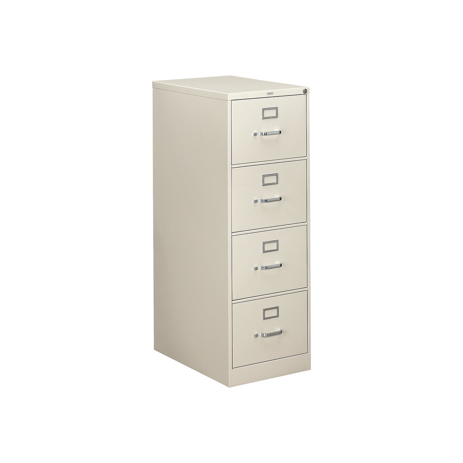 HON 310 Series 4-Drawer Vertical File Cabinet, Legal Size, Lockable, 52H x 18.25W x 26.5D, Light Gray (HON314CPQ)