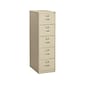 HON 310 Series 5-Drawer Vertical File Cabinet, Legal Size, Lockable, 60"H x 18.25"W x 26.5"D, Putty (HON315CPL)