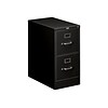 HON 510 Series 2-Drawer Vertical File Cabinet, Locking, Letter, Black, 25D (HON512PP)