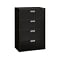 HON Brigade 600 Series 4-Drawer Lateral File Cabinet, Letter/Legal Size, Lockable, 52H x 36W x 18