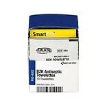 First Aid Only SmartCompliance 0.13% Benzalkonium Chloride Antiseptic Towelettes, 10/Box (FAE-4002)