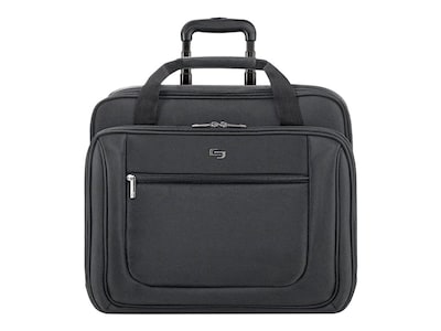 Solo New York Midtown Bryant Laptop Rolling Briefcase, Black Polyester (PT136-4)