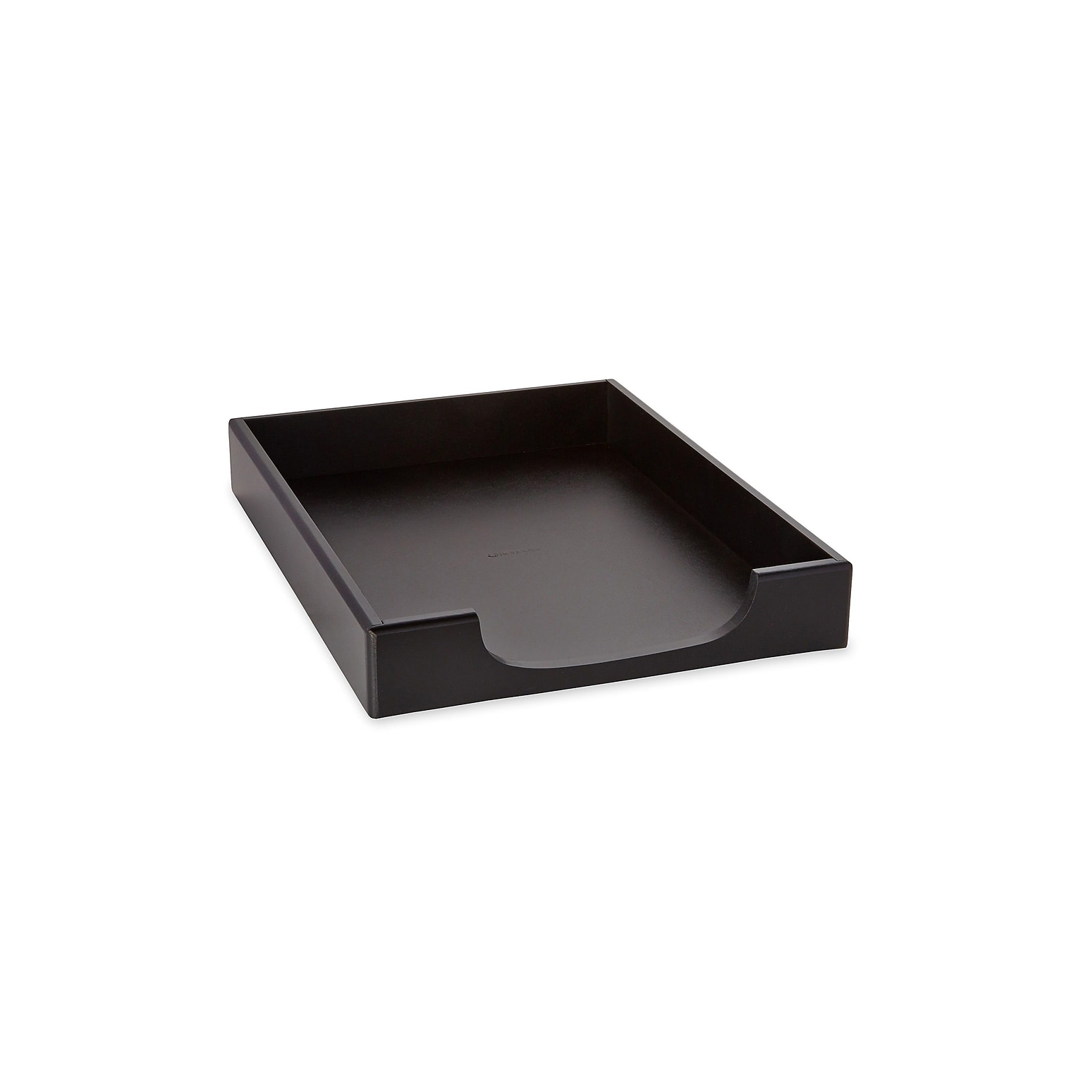Rolodex Wood Tones Front Loading Letter Tray, Black (62523)