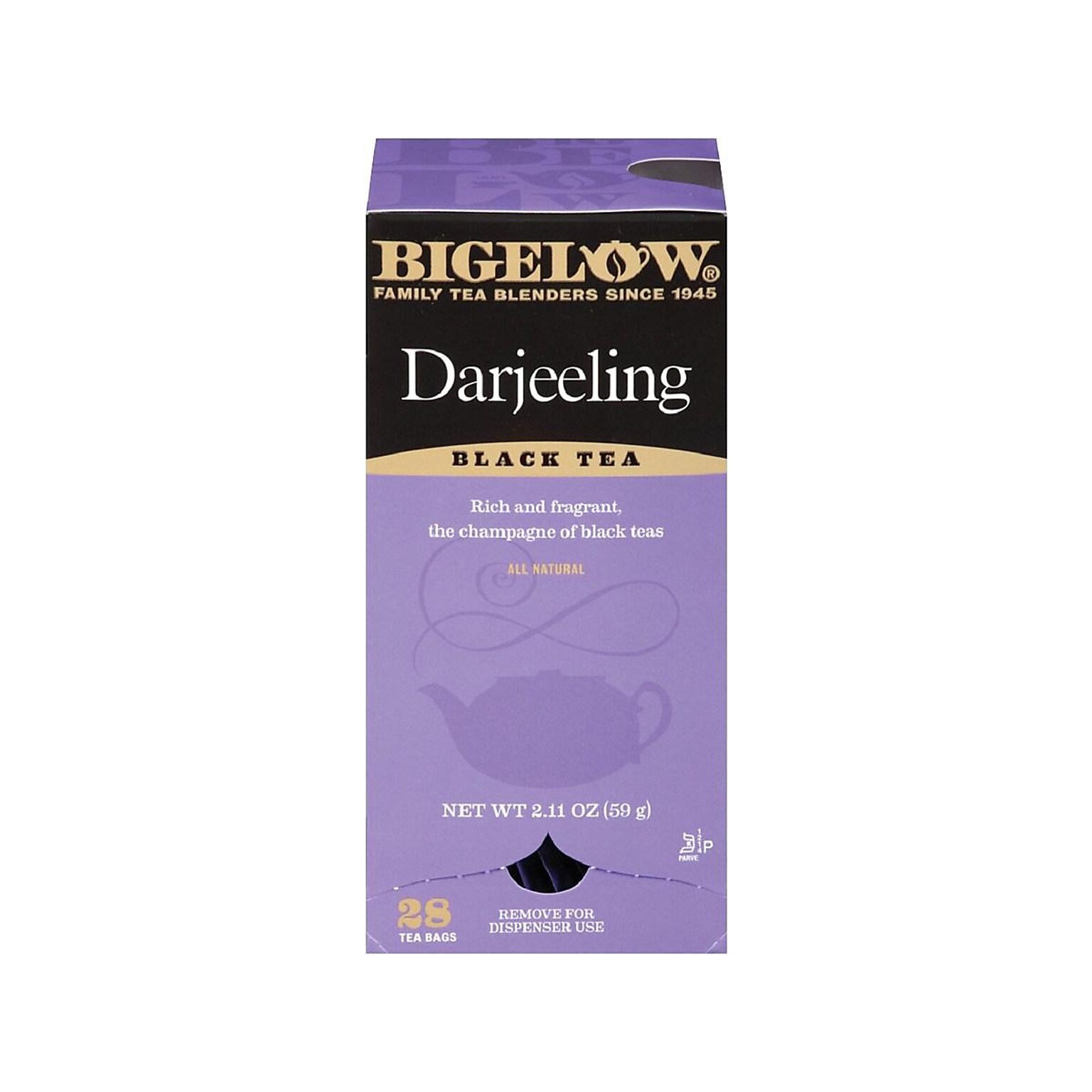 Bigelow Darjeeling Black Tea Bags, 28/Box (RCB003491)