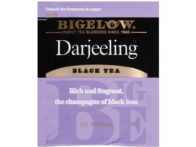 Bigelow Darjeeling Black Tea Bags, 28/Box (RCB003491)