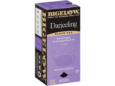 Bigelow Darjeeling Black Tea Bags, 28/Box (RCB003491)