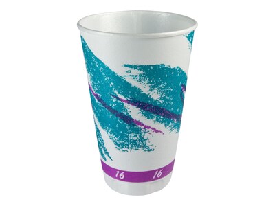 Solo Jazz® Trophy® Plus™ Hot/Cold Cups, 16 Oz., Multicolor, 750/Carton (X16N-00055)