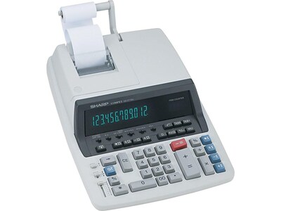 Sharp QS-2770H 12-Digit Desktop Calculator, White