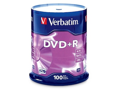 Verbatim VTM95098 4.7 GB AZO DVD+R Spindle, 100/Pack