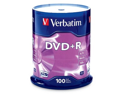 Verbatim VTM95098 4.7 GB AZO DVD+R Spindle, 100/Pack