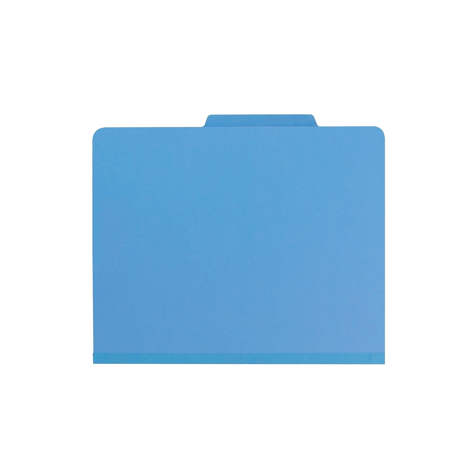 Smead Card Stock Heavy Duty Classification Folders, 2 Expansion, Letter Size, 2 Dividers, Blue, 10/Box (14001)