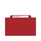 Smead Card Stock Heavy Duty Classification Folders, 2" Expansion, Letter Size, 2 Divider, Red, 10/Box (14003)