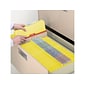 Smead Card Stock Heavy Duty Classification Folders, 2" Expansion, Letter Size, 2 Dividers, Yellow, 10/Box (14004)