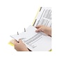 Smead Card Stock Heavy Duty Classification Folders, 2" Expansion, Letter Size, 2 Dividers, Yellow, 10/Box (14004)
