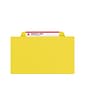 Smead Pressboard Classification Folders with SafeSHIELD Fasteners, 3" Expansion, Letter Size, 3 Dividers, Yellow, 10/Box (14098)
