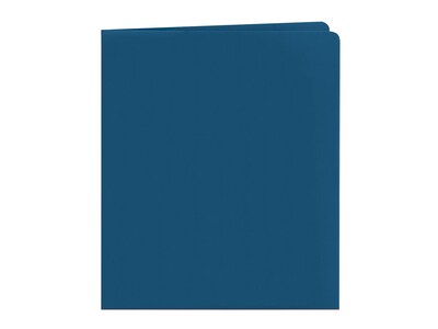 Smead Heavyweight 2-Pocket Portfolio Folders, Dark Blue, 25/Box (87854)