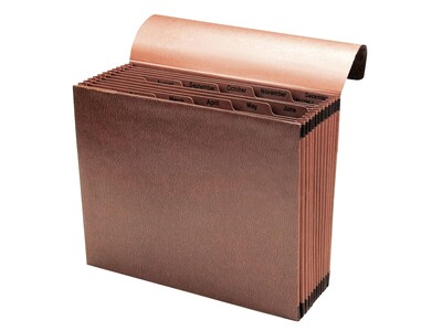 Smead® TUFF Expanding File, Monthly (Jan.-Dec.), 12 Pockets, Flap & Elastic Cord Closure, Letter, Re