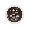 Cafe Escapes Dark Chocolate Hot Cocoa, Keurig® K-Cup® Pods, 24/Box (6802)