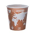 Eco-Products World Art Hot Cups, 10 Oz., Brown/White, 1000/Carton (EP-BHC10-WA)