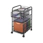 Safco Onyx Mesh Mobile File Cart with Lockable Wheels, Black (5213BL)