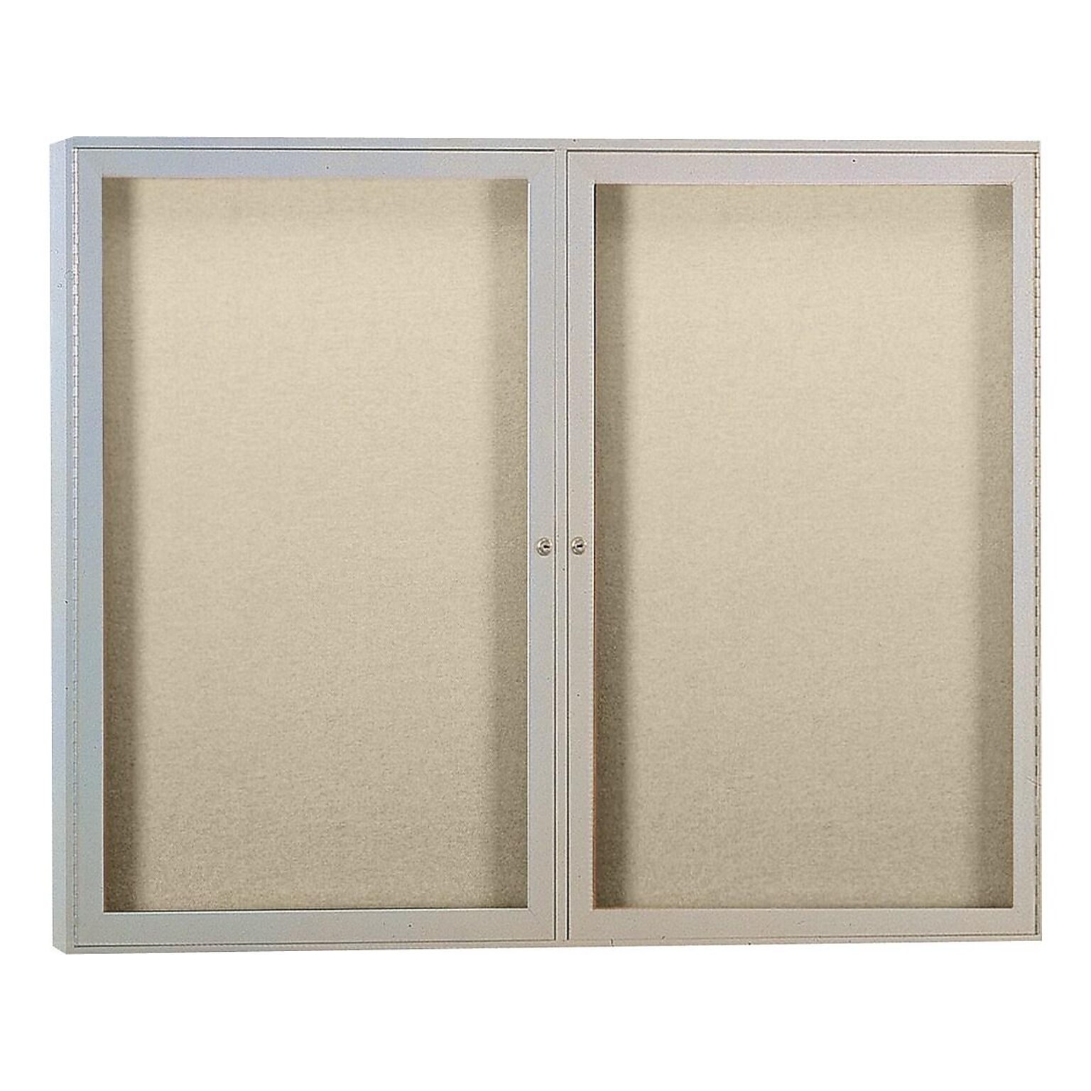 Ghent Vinyl Enclosed Bulletin Board, Satin Frame, 3H x 4W (PA23648VX-181)