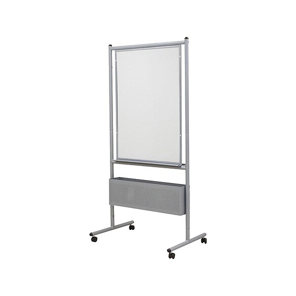 Best-Rite Dry Erase Easel, 72, Silver Steel (37154)
