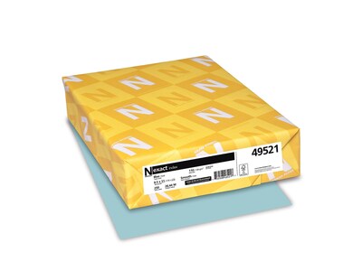 Exact Index Index 110 lb. Cardstock Paper, 8.5 x 11, Blue, 250 Sheets/Pack (WAU49521)