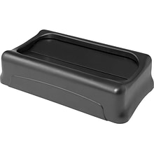 Rubbermaid Slim Jim Indoor Lid, Black Plastic, 23 Gal. (FG267360BLA)