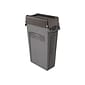 Rubbermaid Slim Jim Indoor Lid, Black Plastic, 23 Gal. (FG267360BLA)