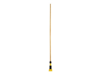 Rubbermaid Gripper 60 Wood Wet Mop Handle, Yellow/Natural (FGH216000000)