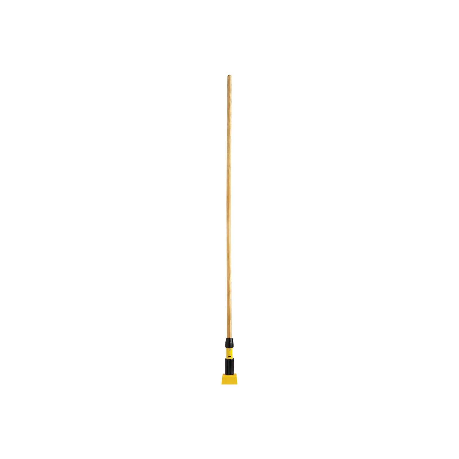 Rubbermaid Gripper 60 Wood Wet Mop Handle, Yellow/Natural (FGH216000000)