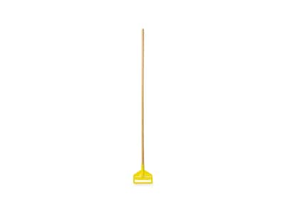 Rubbermaid Invader 60 Wood Wet Mop Handle, Yellow/Natural (FGH116000000)