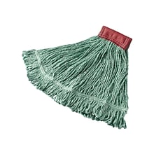 Rubbermaid Commercial Products Super Stitch 24 OZ Blend Wet Mop, 5 Headband, Green (FGD25306GR00)