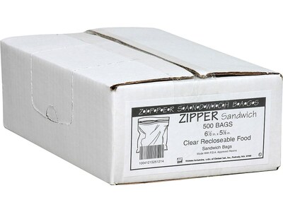 Webster Bags, 500/Carton (ZIP1SS500)