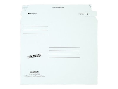 6.06 x 7.5 Self Seal Fiberboard Mailers, CD/DVD, 100/Carton (QUA64117)