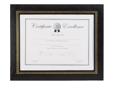 Quill Brand® Plastic Certificate Frames, 2/Pack (53120-CC/18382)