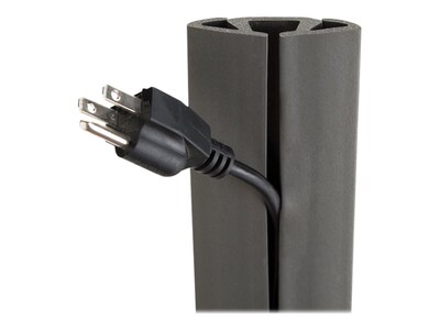 UT Wire Cable Concealer & Cover, 180"L, Dark Gray (UTW-CP1501-GY)