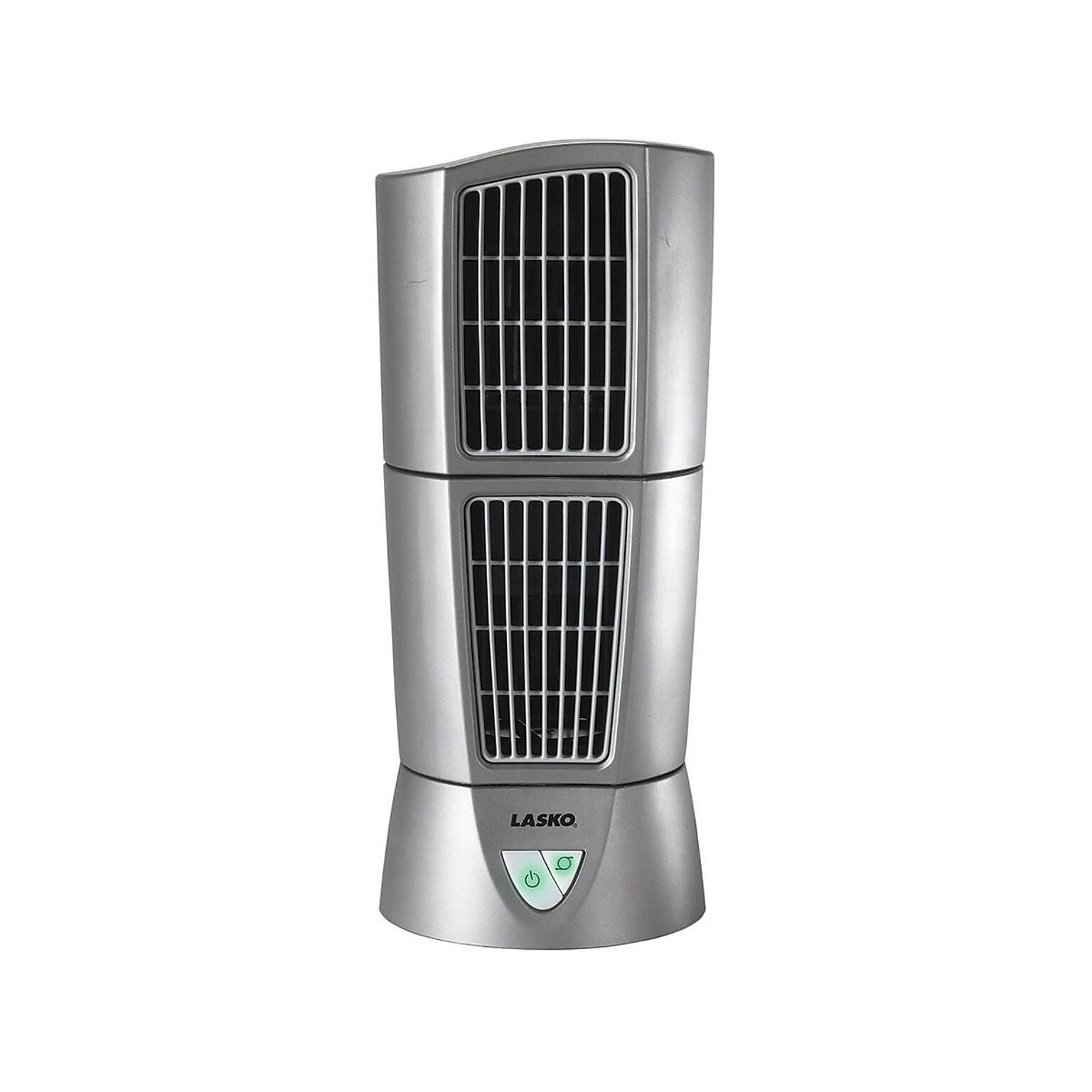 Lasko Platinum Desktop Wind 14H 3-Speed Oscillating Tower Fan, Gray (4910)