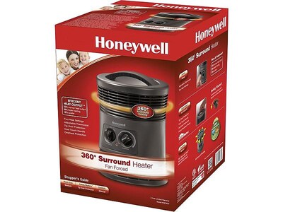 Honeywell 1500-Watt 5118 BTU Portable Electric Heater, Gray (HHF360VV3)