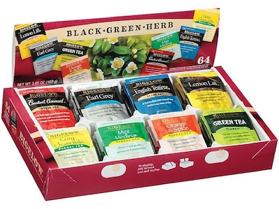 Bigelow Variety Pack Assorted Tea Bags, 64/Box (10568)