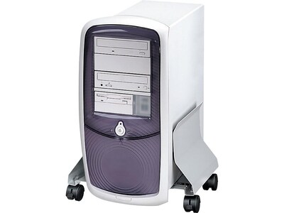 Fellowes Premium Steel CPU Stand, Platinum (91781)