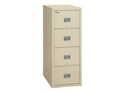 FireKing Patriot 4-Drawer Vertical File Cabinet, Fire Resistant, Legal, Beige, 31.56D  (4P2131-CPA)