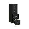 FireKing Patriot 4-Drawer Vertical File Cabinet, Fire Resistant, Letter/Legal, Black, 25D  (4P1825-