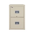 FireKing Patriot 2-Drawer Vertical File Cabinet, Fire Resistant, Letter, Beige, 31.56D (2P1831-CPA)