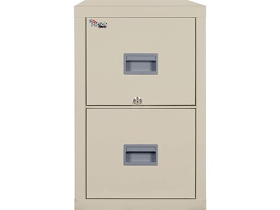 FireKing Patriot 2-Drawer Vertical File Cabinet, Fire Resistant, Letter/Legal, Beige, 25D (2P1825-CPA)