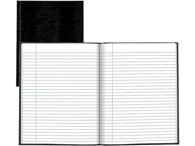 Blueline Executive Hardcover Journal, 7.25 x 9.25, College Ruled, Black, 150 Pages (A7.BLK)