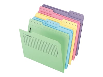 Pendaflex Pre-Printed Classification Folders, Letter Size, Assorted Colors, 30/Pack (PFX 45270)