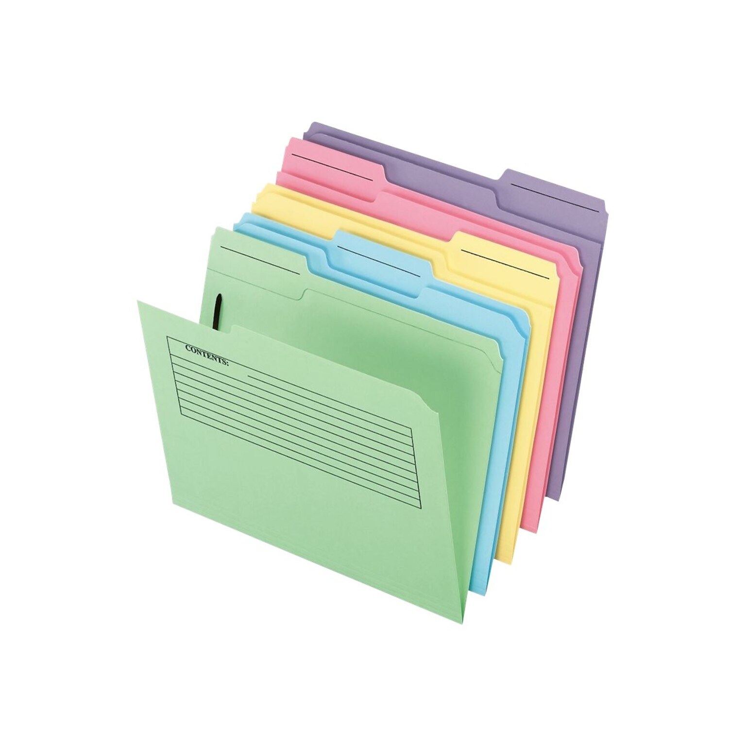 Pendaflex Pre-Printed Classification Folders, Letter Size, Assorted Colors, 30/Pack (PFX 45270)